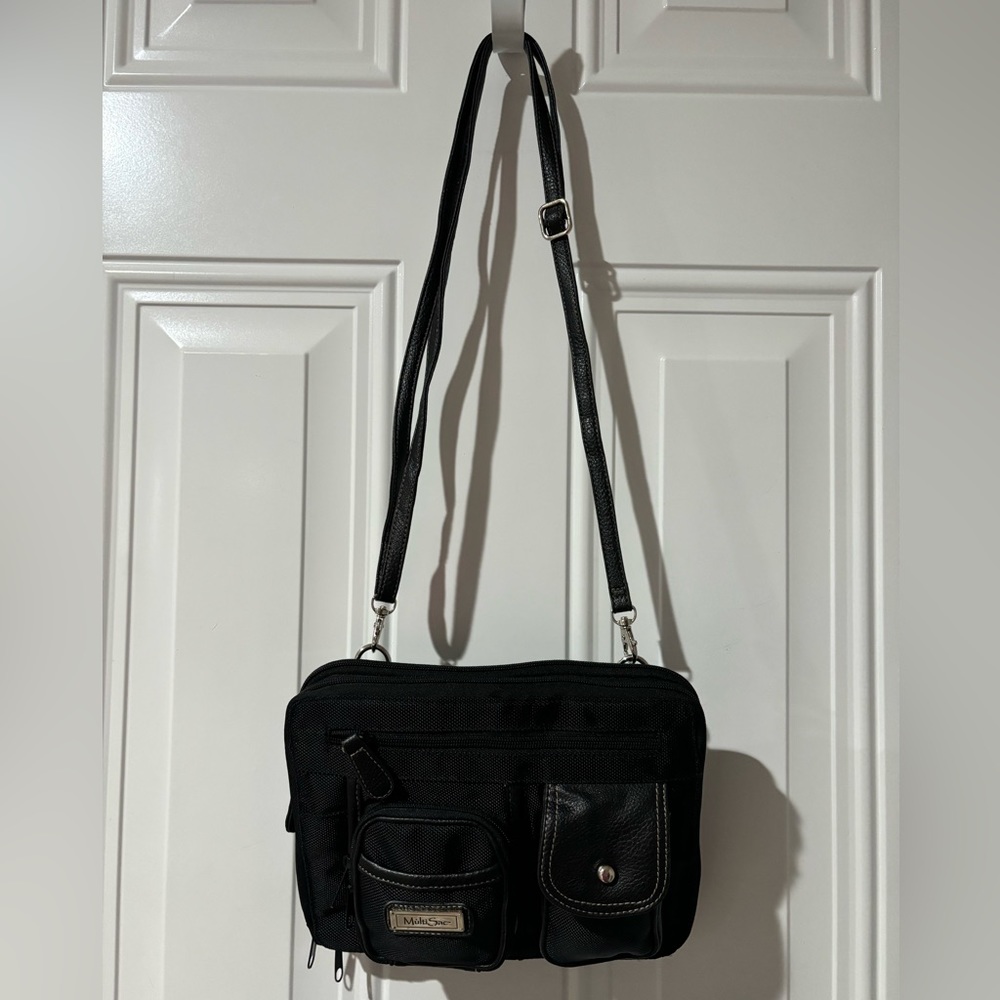 Multi Sac Black Bag Pockets as Shown In Pictures 9.5" W x 8" H x 1.5" D